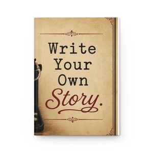 Typewriter 'Write Your‎ Own Story' Hardcover Journal | Vintage Writing Notebook